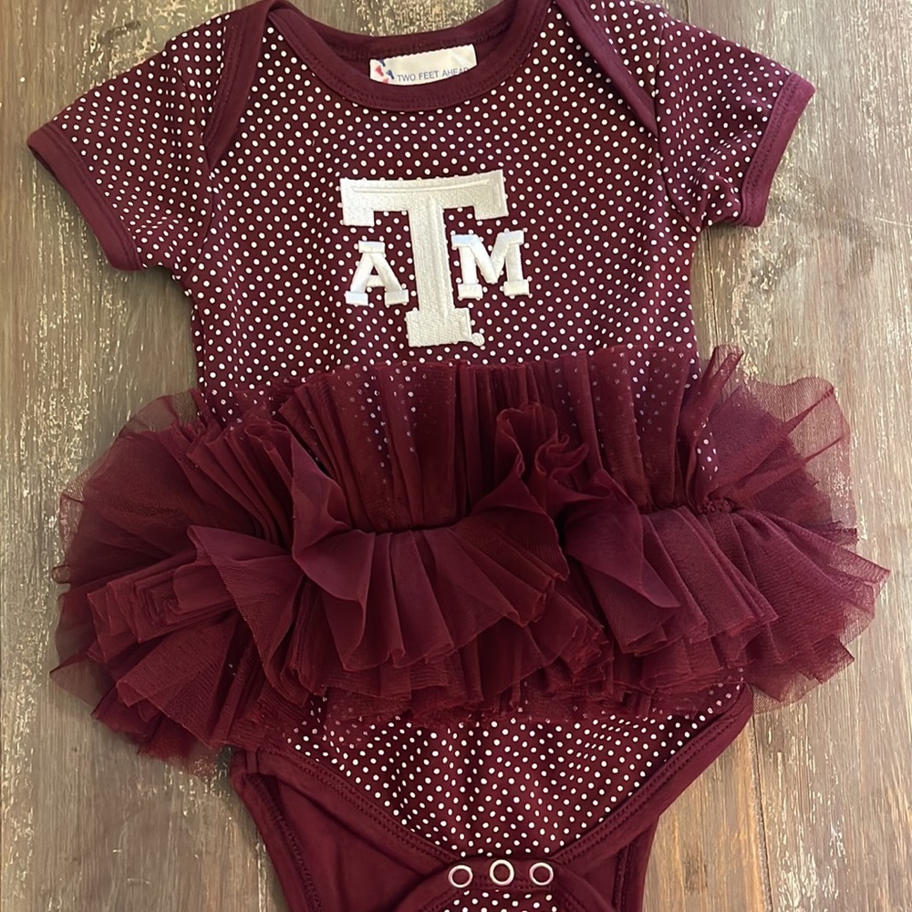 12 month Baby Onesie - Texas A&M University